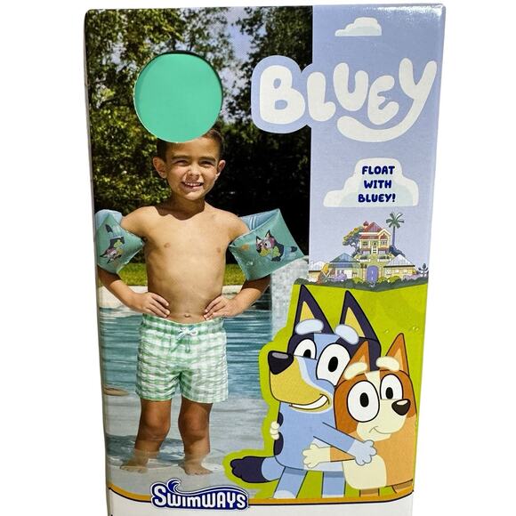 SwimWays Bluey Swimmies Unisex Arm Floaties for Kids Age 3 to 5 New - Picture 5 of 8
